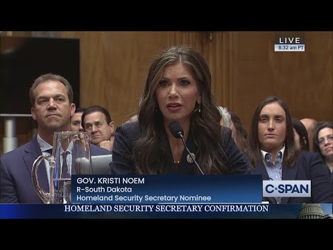 Kristi Noem Senate Confirmation Hearing to be Secretary of Homeland Security