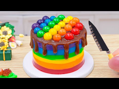 Amazing KITKAT Rainbow Cakes Dessert 🌈 Satisfying Miniature KitKat Chocolate Cake Decorating Ideas