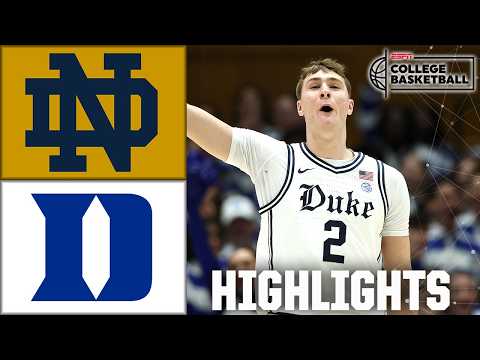 LATE GAME BATTLE 🚨 Notre Dame Fighting Irish vs. Duke Blue Devils | Full Game Highlights | ESPN CBB