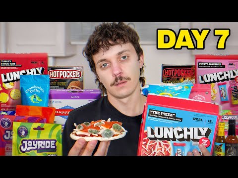 I Ate Only YouTuber Food Products for 1 Week