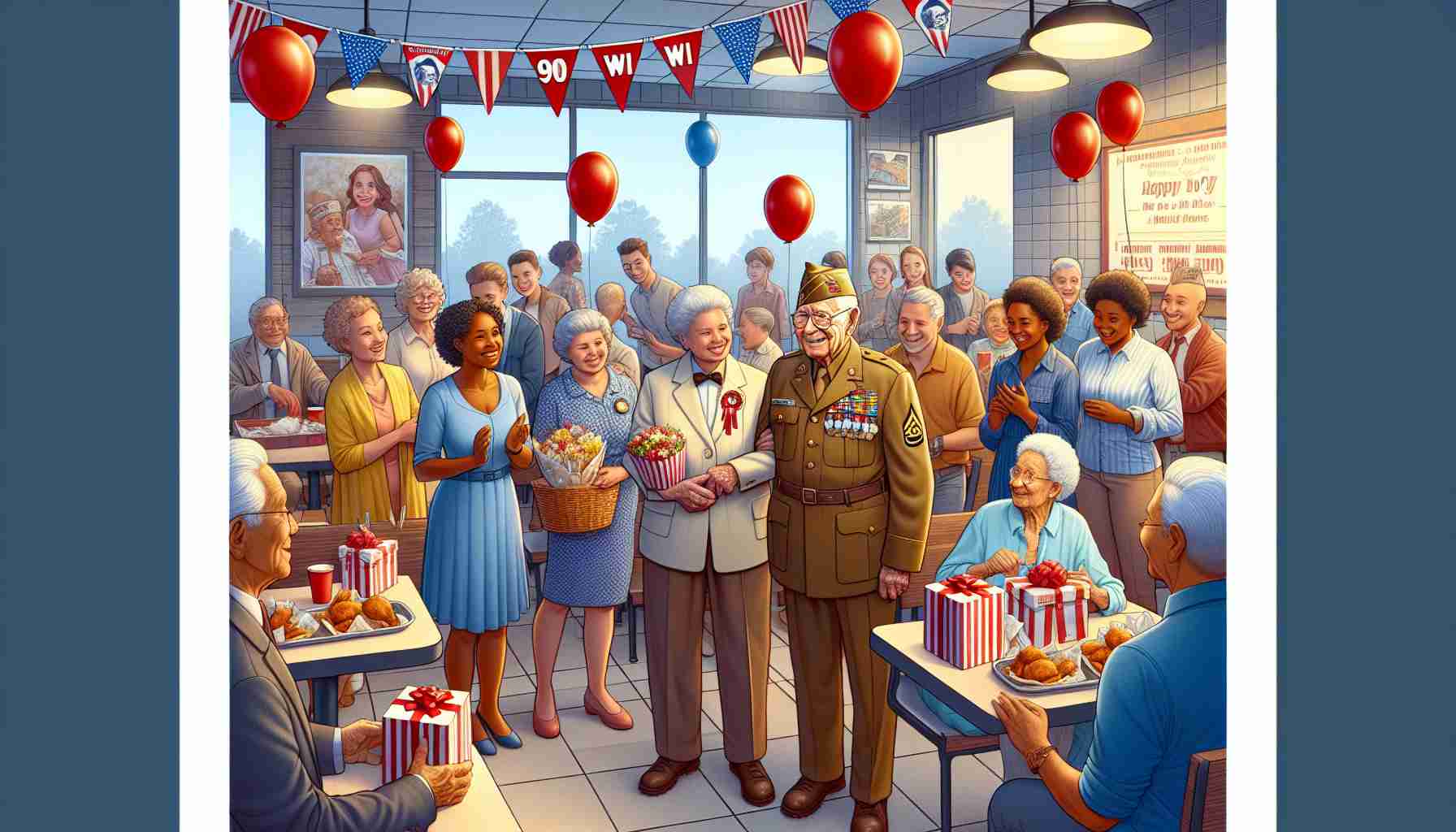 Heartwarming WWII Veteran’s 90th Birthday Party at Chick-fil-A Will Bring Tears to Your Eyes! 