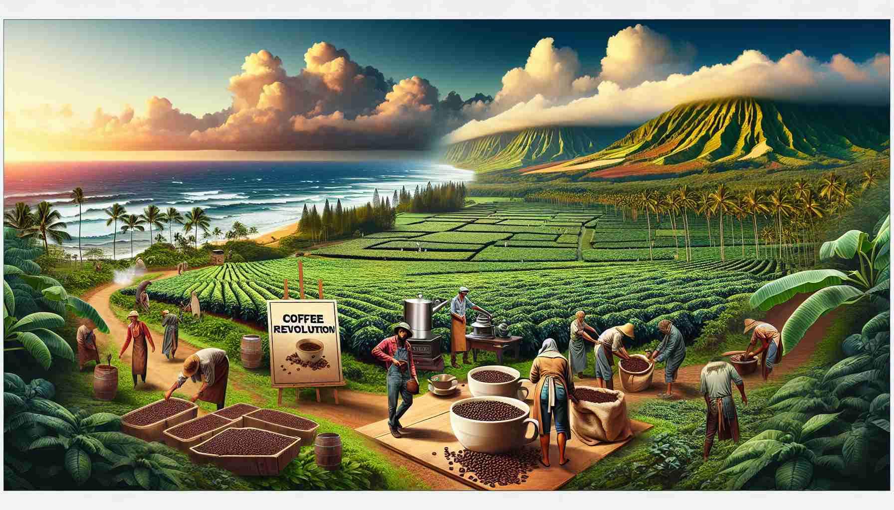 Discover the Hawaiian Coffee Revolution - Kona Island Coffee Opens Soon! 